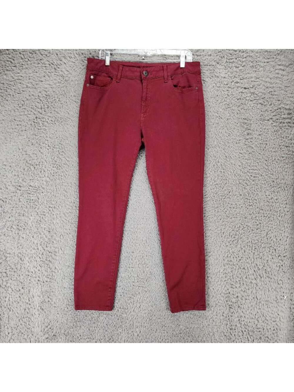 DL1961 Jeans Womens 32 Margaux Red Stretch Mid Rise Xtwill Skinny